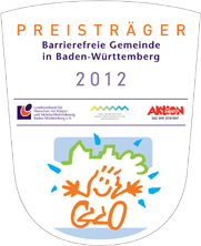 Logo des Wettbewerbs Gesucht: Barrierefreie Gemeinde 2012
