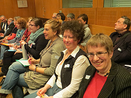 Foto: Engagierte Zuhrer im Plenum: Mitglieder des Alex-Club des Krperbehinderten-Vereins Stuttgart