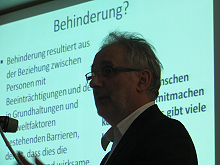 Foto: Inklusion ist Menschenwrde! - Impulsvortrag von Prof. Jo Jerg, Evang. Hochschule Ludwigsburg