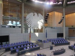 Plenarsaal im Deutschen Bundestag