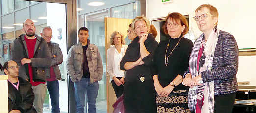 Landesverband, Gemeinsam und Tragwerk arbeiten Hand in Hand, damit die EUTB Ludwigsburg gut durchstarten kann. V.r.n.l.: Jutta Pagel-Steidl (Landesverband), Petra Nicklas (Gemeinsam), Silke Rapp (Tragwerk)