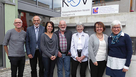 Sie stehen in den kommenden drei Jahren an der Spitze des Landesverbandes: (v.l.n.r.) Achim Hoffer, Thomas Seyfarth, Marion Reick-Westphal, Irene Betz, Petra Nicklas, Jutta Hertneck