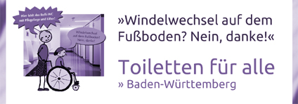 Windelwechsel auf dem Fuboden? Nein, danke! - Toiletten fr alle  Baden-Wrttemberg